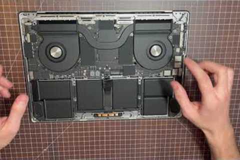 Back Cover Removal Look Inside New 2021 MacBook Pro 16 inch M1 Pro M1 Max