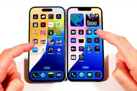 iPhone 15 vs iPhone 13 iOS 18 Speed Test