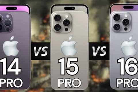 iPhone 16 Pro Vs iPhone 15 Pro Vs iPhone 14 Pro - Comparison!