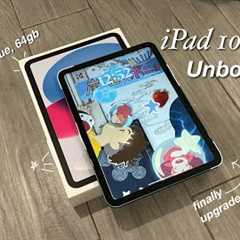 iPad 10th Gen unboxing Blue 64gb💙 + Accessories + customization | ✨asmr (kinda)