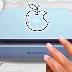 MacBook Air M3 Unboxing 📦💻📔🗃️