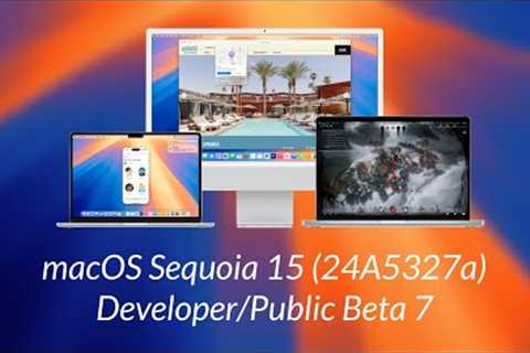 macOS Sequoia Developer/Public Beta 7: New Wallpapers, Apple Park & Apple campus Backgrounds..