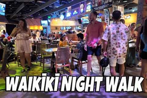 Waikiki Night Walk | Saratoga Road | Kalakaua Ave | Kuhio Ave Food Hall | International Market Place