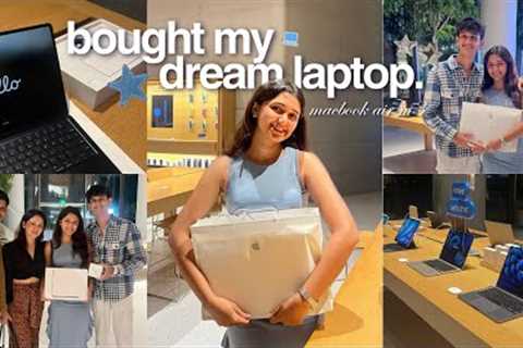 Macbook Air M3 unboxing 💻  | Buying my dream laptop | vlog | Saumya Shetye