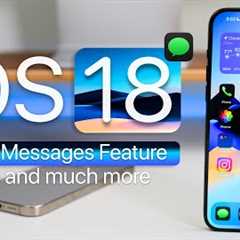 iOS 18 - Every New Messages Feature with RCS and More