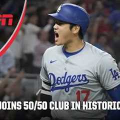 GREATEST GAME EVER?! 🔥 Shohei Ohtani has 3 HR, 10 RBI & 2 SB to found 50/50 club | ESPN MLB