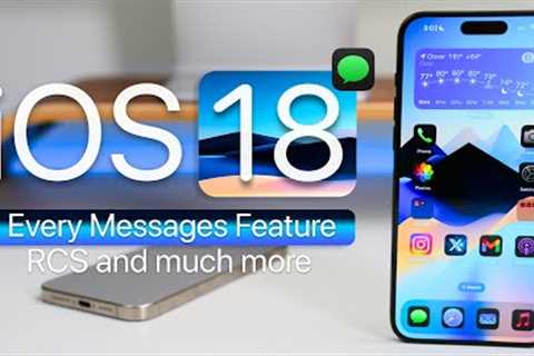 iOS 18 - Every New Messages Feature with RCS and More