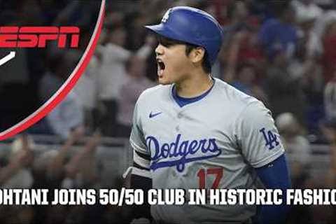 GREATEST GAME EVER?! 🔥 Shohei Ohtani has 3 HR, 10 RBI & 2 SB to found 50/50 club | ESPN MLB