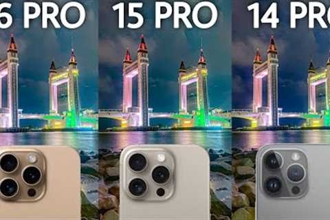 iPhone 16 Pro VS iPhone 15 Pro VS iPhone 14 Pro Camera Test