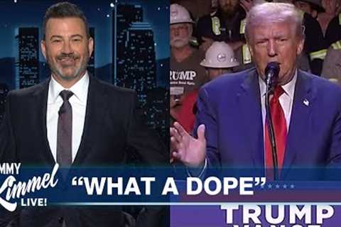 Jimmy Kimmel Responds to Trump Calling Him “One of the Dumbest Human Beings Ever”