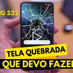 Celular Samsung com mancha preta na tela! Troca de Tela Samsung S22