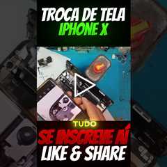 iPhone com a tela Quebrada! Troca de Tela Apple iPhone X