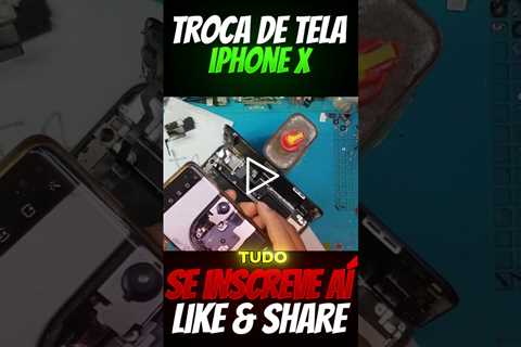 iPhone com a tela Quebrada! Troca de Tela Apple iPhone X