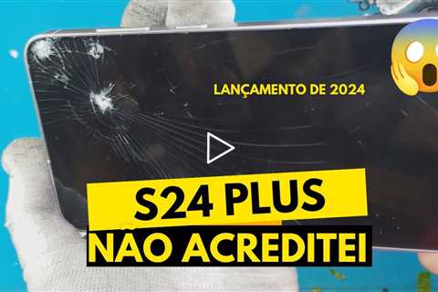 Listras Verdes e Pretas na Tela do Celular! Troca de Tela Samsung S24 Plus