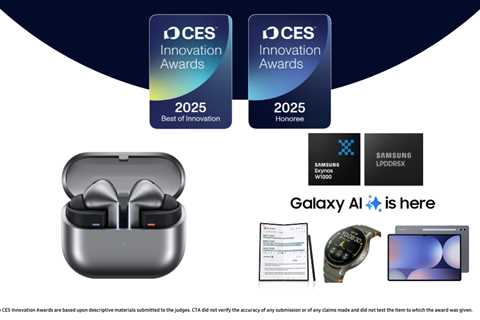 Samsung’s AI-Powered Innovations Honoured by Consumer Technology Association