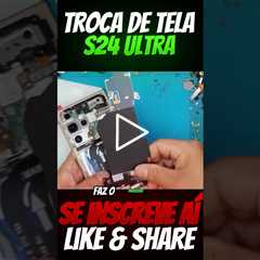 Galaxy S24 Ultra com a TELA ESTILHAÇADA! Ainda Funciona? 😱📱