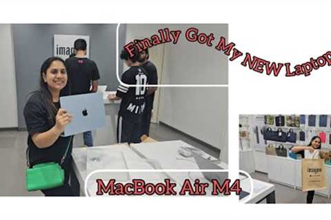 New Laptop Buying Vlog | From Store to Unboxing!MacBook Air M4 #macbookairm4 #trending #newlaptop