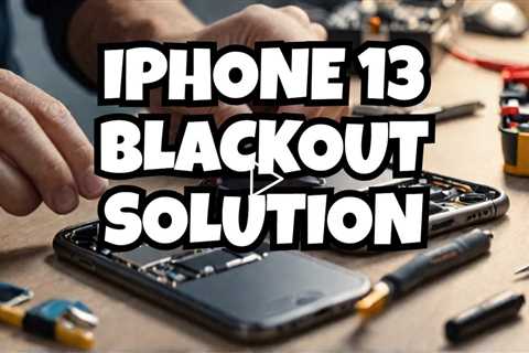 Blacked Out iPhone 13 Pro Screen? Sydney CBD Repair Centre Can Fix It Today!