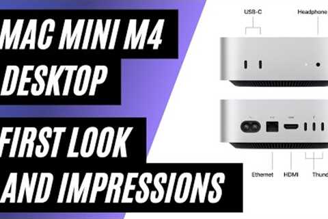 Apple Mac Mini M4 — First Look! Compact Powerhouse with 16GB RAM & 256GB SSD
