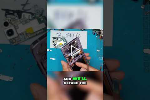 iPhone Repair: Battery & Wireless Charging Module Removal [GALAXY Z FLIP 4] | Sydney CBD Repair
