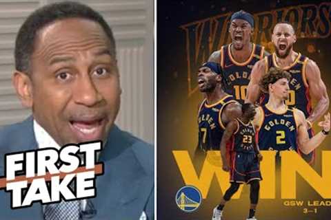 FIRST TAKE | Playoff Jimmy ACTIVATED!🔥 - Stephen A. on Warriors beat Rockets; take 3-1 playoff lead