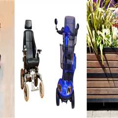 ERNP Powered Mobility Scooter:Four Wheeled Foldable Electric Wheelchair for Elderly & Disabled, ..