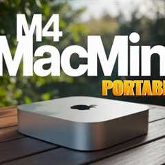 How to make M4 Mac Mini Fully Portable like a LAPTOP !