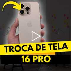 iPhone 16 Pro com Tela Quebrada: Veja o Conserto Passo a Passo