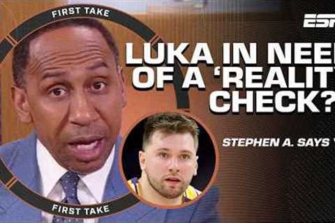 Stephen A. calls JJ Redick''s SHADE towards Luka Doncic a ''REALITY CHECK'' 😳 | First Take
