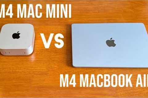 M4 Mac Mini VS M4 MacBook Air!