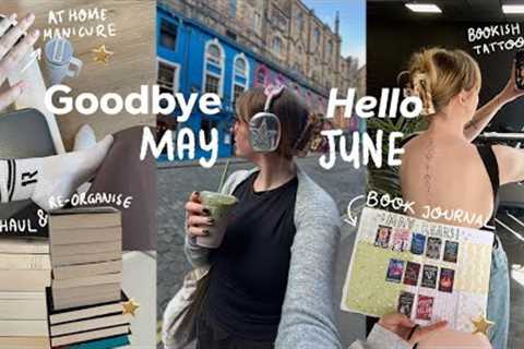 MONTHLY RESET 💐 Spring Summer, wardrobe clear out, book organisation, reading journal & chatty ..