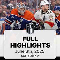 NHL Playoff Highlights | Panthers vs. Oilers | SCF Gm 2 | June 6, 2025