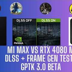 M1 Max vs RTX 4080   Nvidia DLSS Tested on Retina Resolution   2K + 3K