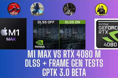 M1 Max vs RTX 4080   Nvidia DLSS Tested on Retina Resolution   2K + 3K