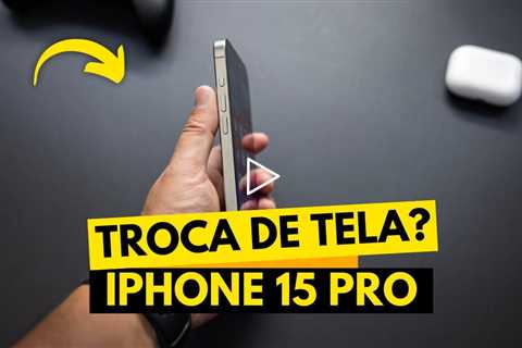 CHOCANTE! 💥 Veja o Estado do Meu iPhone 15 Pro Antes e Depois do Conserto!