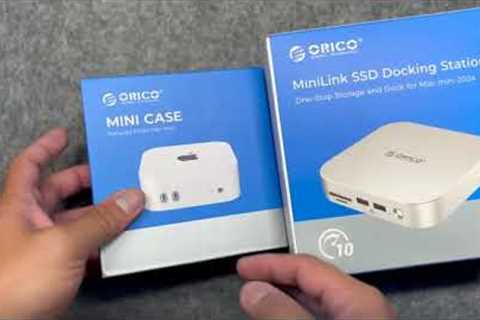 Unbox Orico SSD Enclosure Mac mini m4 Stand&SSD
