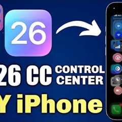 GET iOS 26 Control Center on OLD iPhones! (Jailbreak Tweaks 2025) – Liquid Glass Design!