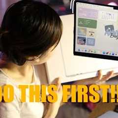 Customizations Macbook Air M4 sky blue | Unboxing + free apps to install