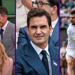 Roger Federer, England Cricketers and celebrities welcome Novak Djokovic onto court | Wimbledon 2025