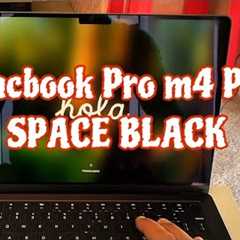 ASMR - UNBOXING THE *NEW* SPACE BLACK MACBOOK PRO m4 pro Chips..#asmr #applelaptops #gadgetreview