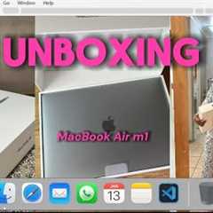 Unboxing my new MacBook Air M1(space grey)|I’m just a girl in my soft era.🙂‍↕️