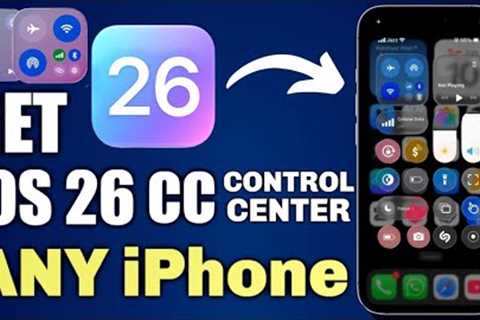 GET iOS 26 Control Center on OLD iPhones! (Jailbreak Tweaks 2025) – Liquid Glass Design!