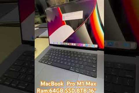 wow MacBook Pro 16” M1 Max Ram:64GB SSD 8TB 99%