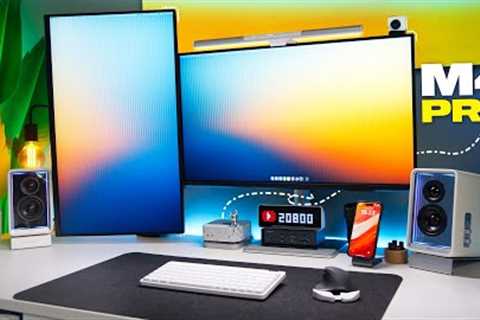 CLEAN and MINIMAL M4 Mac Mini Desk Setup V2- 2025