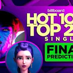 Final Predictions | Billboard Hot 100, Top 20 Singles | August 23rd, 2025
