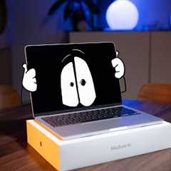 Macbook Air M4 13 Silver Unboxing Benchmarks #apple #animation