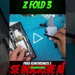 💥 Galaxy Z Fold 3 com a TELA DESTRUÍDA! Veja o Conserto Surpreendente da Tela Dobrável!