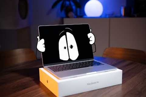Macbook Air M4 13 Silver Unboxing Benchmarks #apple #animation