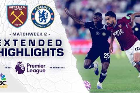 West Ham United v. Chelsea | PREMIER LEAGUE HIGHLIGHTS | 8/22/2025 | NBC Sports