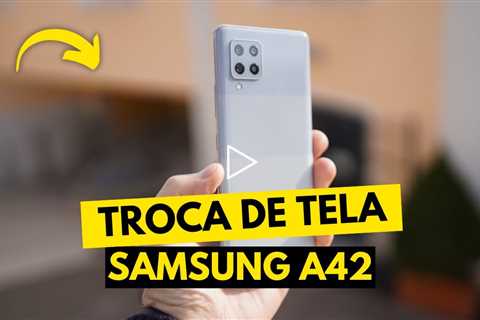 😱 Samsung Galaxy A42 5G com a TELA ESTOURADA! Veja o Conserto Incrível!
